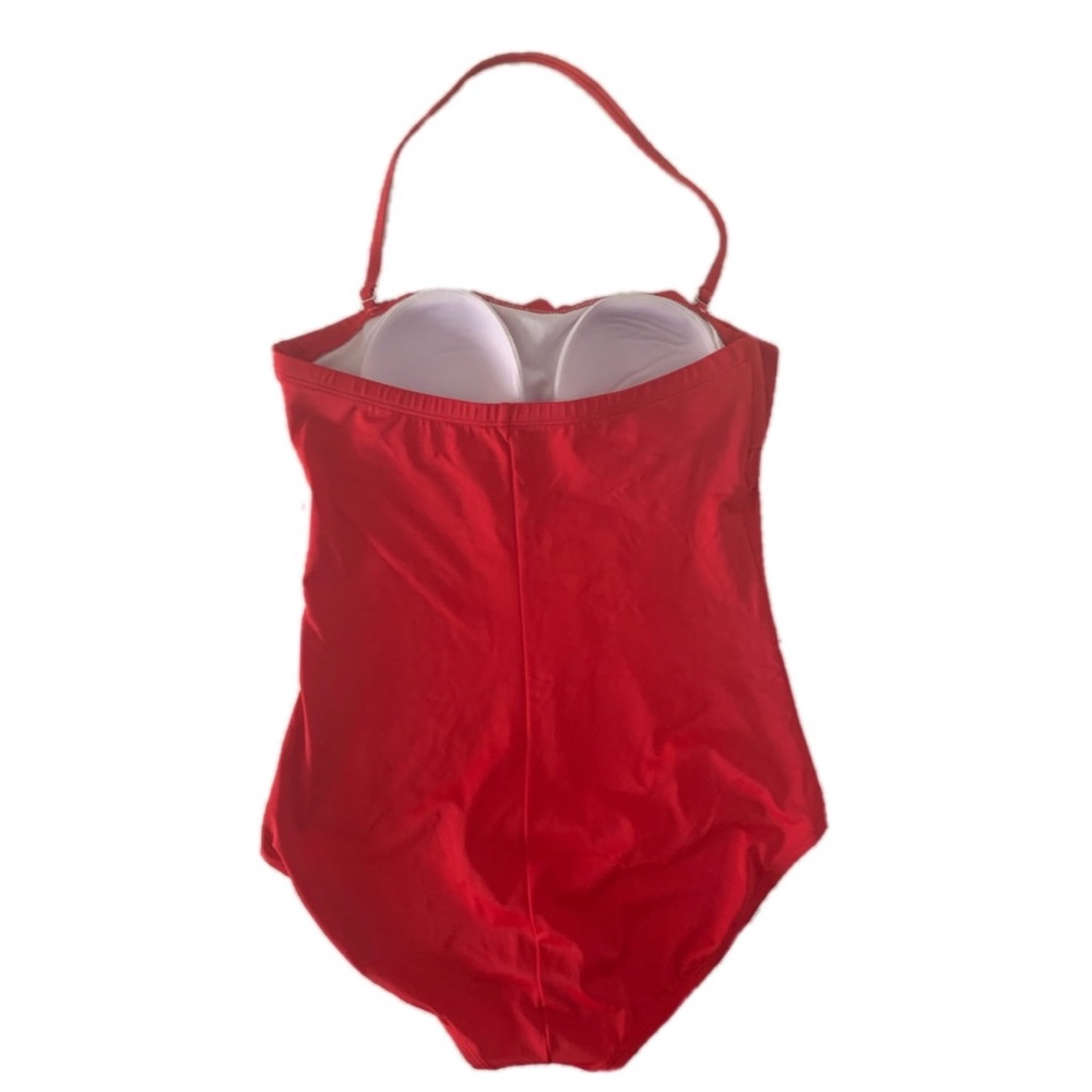 Jantzen Classic Red Ruffle Convertible Swimsuit - Picture 2 of 6
